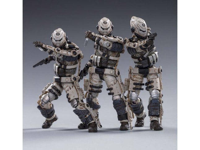 Battle for the Stars Free Truism 20th Legion White Viper Squad 1/18 Scale Figure Package Gallery Image 14