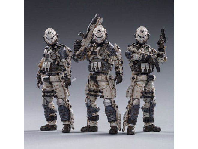 Battle for the Stars Free Truism 20th Legion White Viper Squad 1/18 Scale Figure Package Gallery Image 12