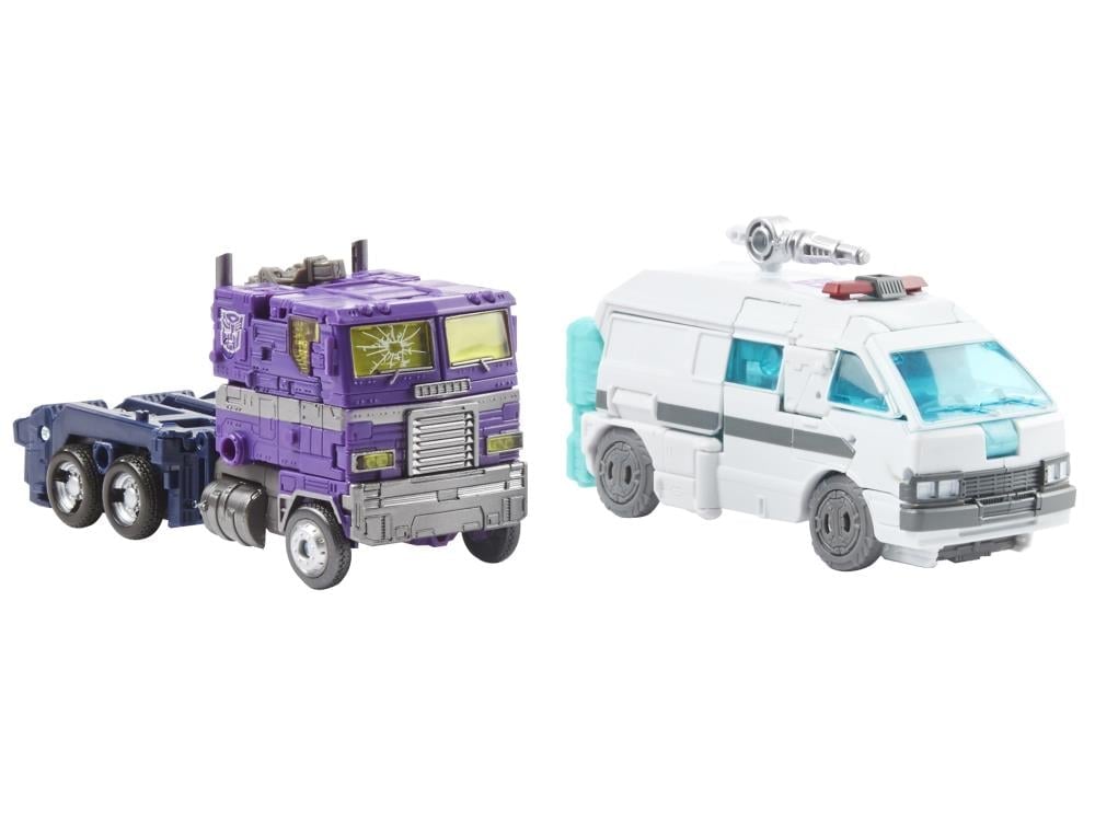 Transformers Generations Selects Shattered Glass Optimus Prime & Ratchet Two-Pack Gallery Image 4