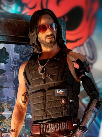 Cyberpunk 2077 Johnny Silverhand 1/4 Scale Statue Gallery Image 2