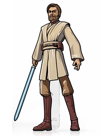 Star Wars: The Clone Wars FiGPiN #517 Obi-Wan Kenobi Gallery Image 2