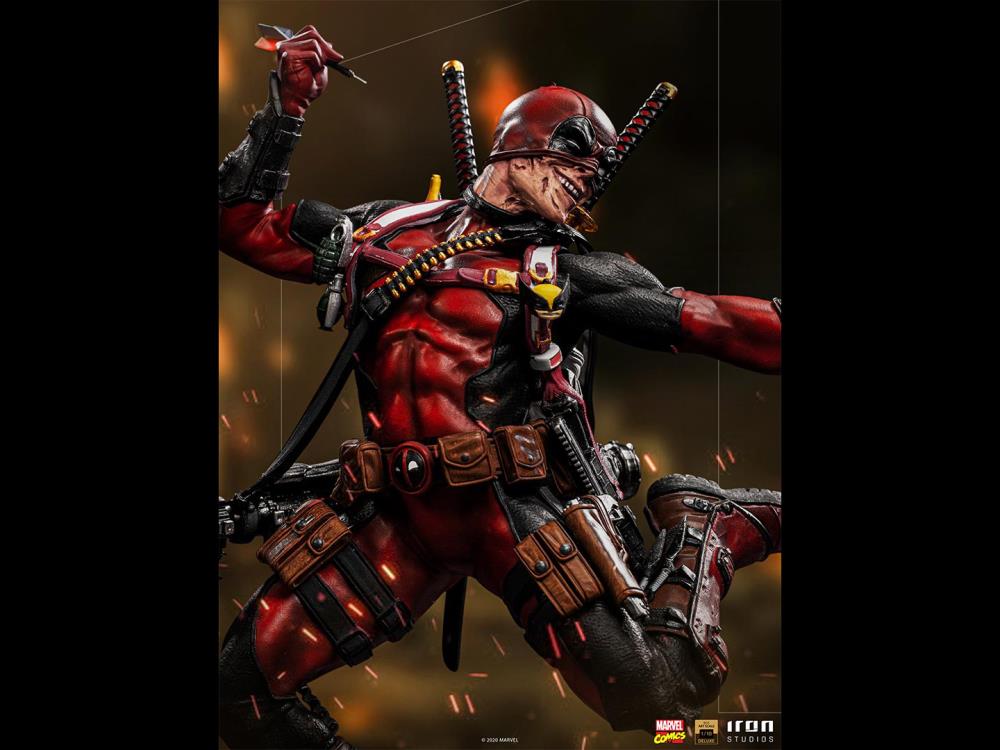 X-Men Battle Diorama Series Deadpool 1/10 Art Scale Statue Gallery Image 5