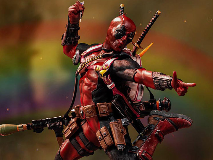 X-Men Battle Diorama Series Deadpool 1/10 Art Scale Statue Gallery Image 1