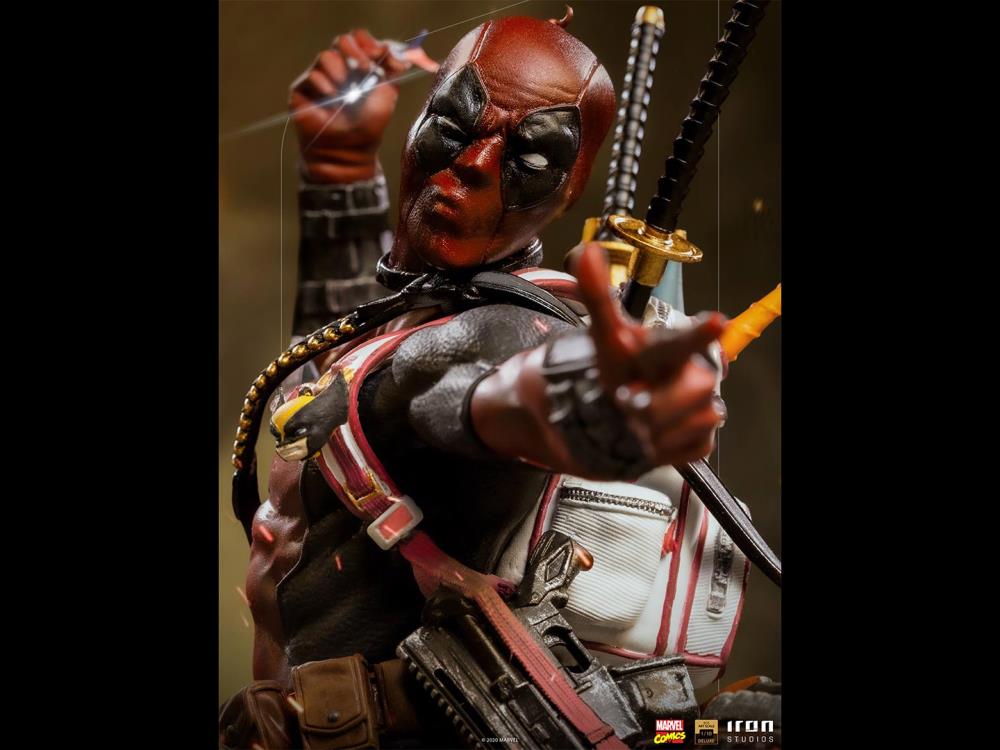 X-Men Battle Diorama Series Deadpool 1/10 Art Scale Statue Gallery Image 4