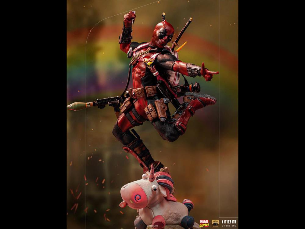 X-Men Battle Diorama Series Deadpool 1/10 Art Scale Statue Gallery Image 3