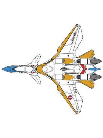 Macross VF-11D Thunderbolt SVT-27 Blue Tails 1/72 Scale Model Kit Gallery Image 2