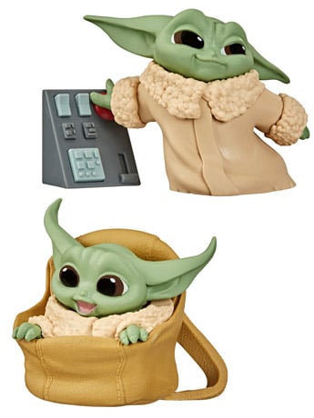 The Mandalorian The Bounty Collection The Child Pushing Button & Ride Moment Two-Pack Gallery Image 2