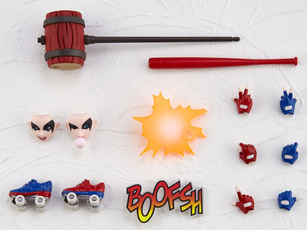 DC Comics Amazing Yamaguchi Revoltech No.015EX-2 Harley Quinn (Red x Blue Twintail Ver.) Exclusive Action Figure Gallery Image 12
