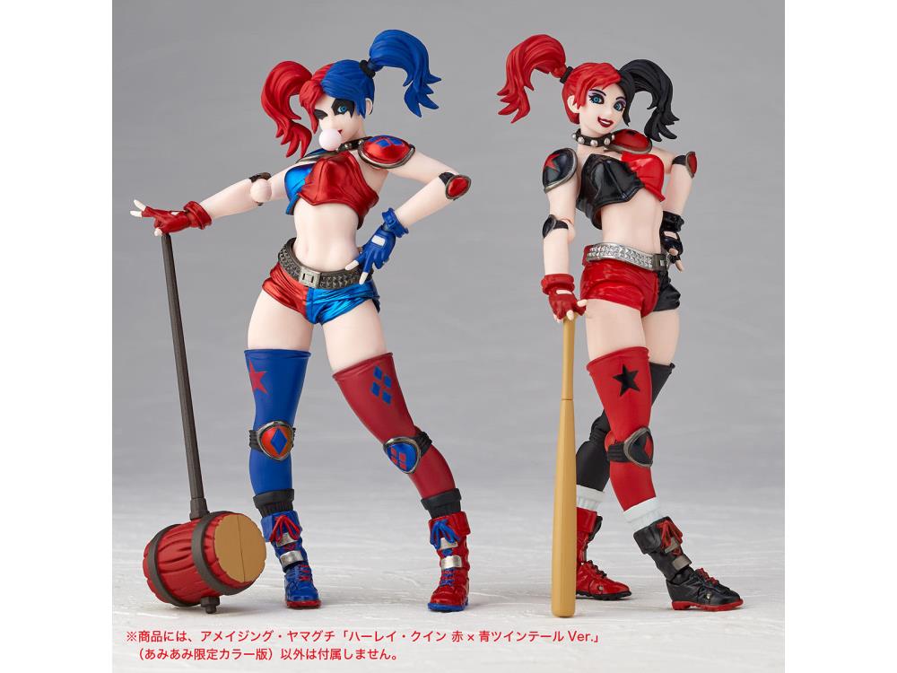 DC Comics Amazing Yamaguchi Revoltech No.015EX-2 Harley Quinn (Red x Blue Twintail Ver.) Exclusive Action Figure Gallery Image 10