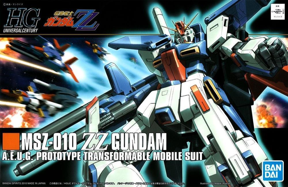 Mobile Suit Gundam ZZ HGUC MSZ-010 ZZ Gundam 1/144 Scale Model Kit Gallery Image 10