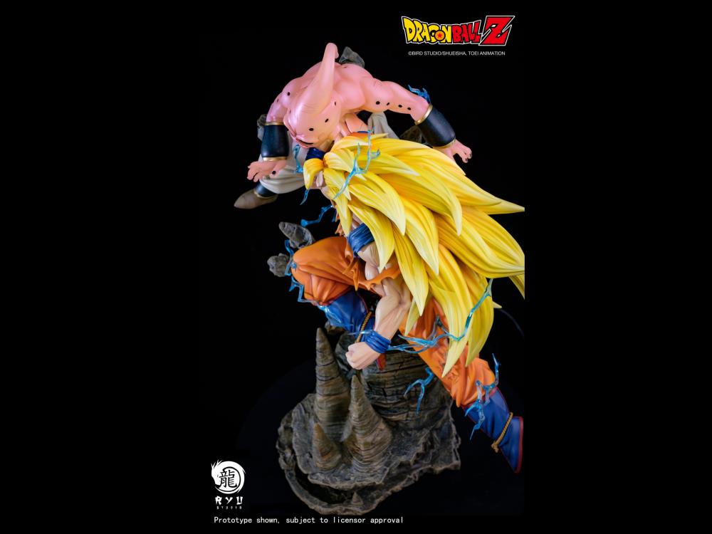 Dragon Ball Z Kid Buu vs. Super Saiyan 3 Goku 1/6 Scale Limited Edition Statue Gallery Image 5