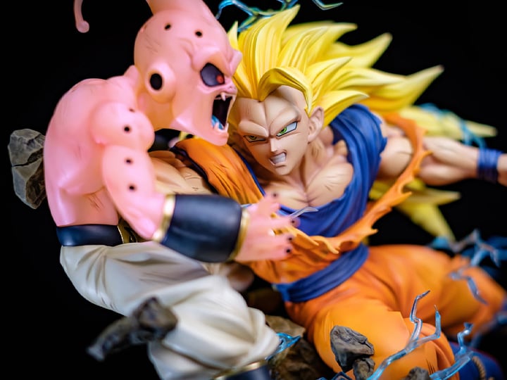 Dragon Ball Z Kid Buu vs. Super Saiyan 3 Goku 1/6 Scale Limited Edition Statue Gallery Image 1