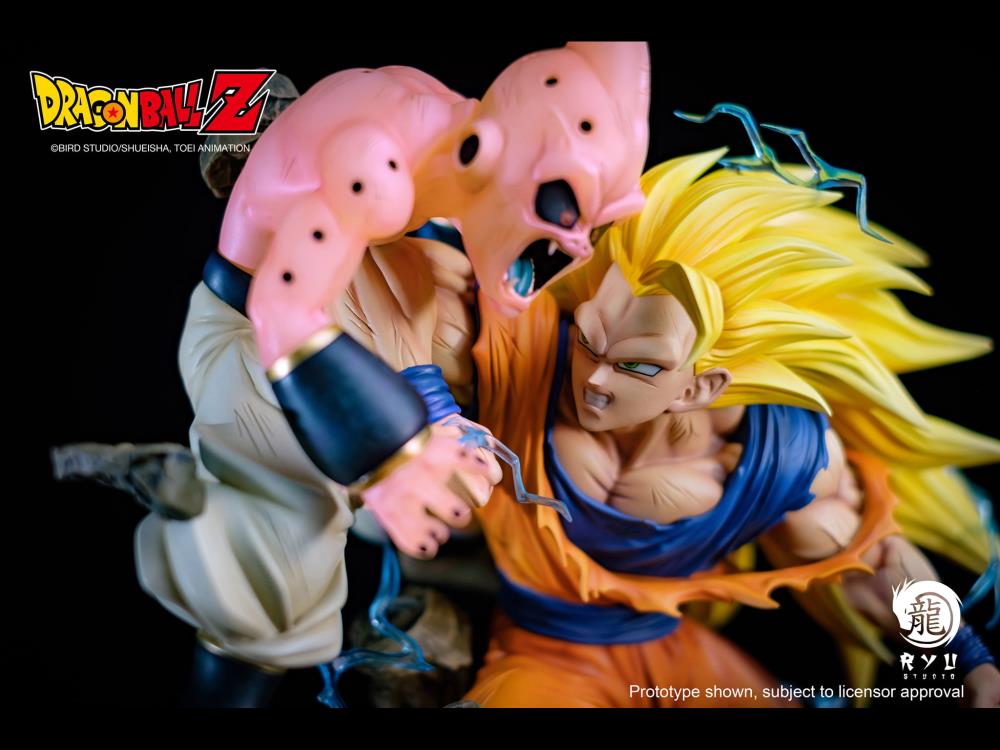 Dragon Ball Z Kid Buu vs. Super Saiyan 3 Goku 1/6 Scale Limited Edition Statue Gallery Image 7