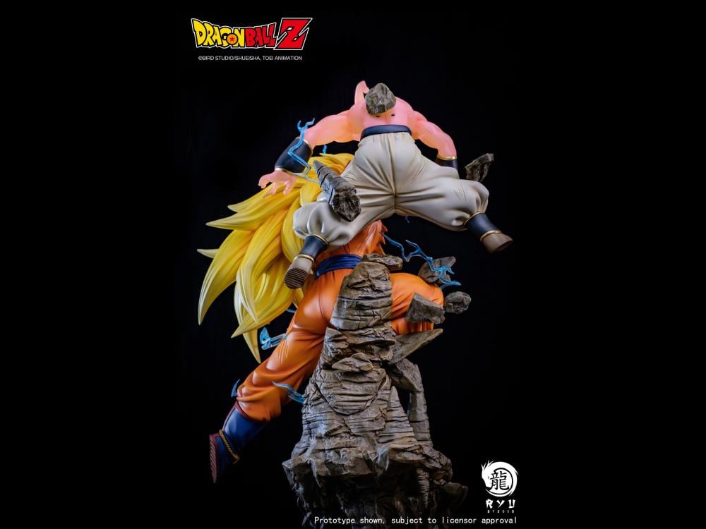 Dragon Ball Z Kid Buu vs. Super Saiyan 3 Goku 1/6 Scale Limited Edition Statue Gallery Image 6