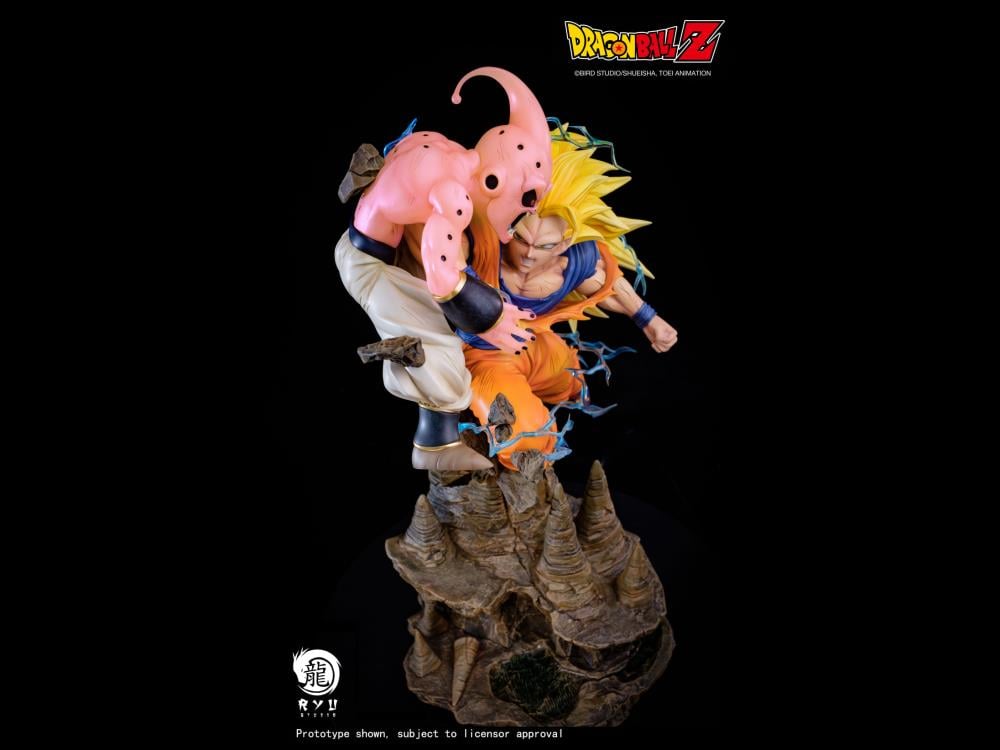 Dragon Ball Z Kid Buu vs. Super Saiyan 3 Goku 1/6 Scale Limited Edition Statue Gallery Image 4