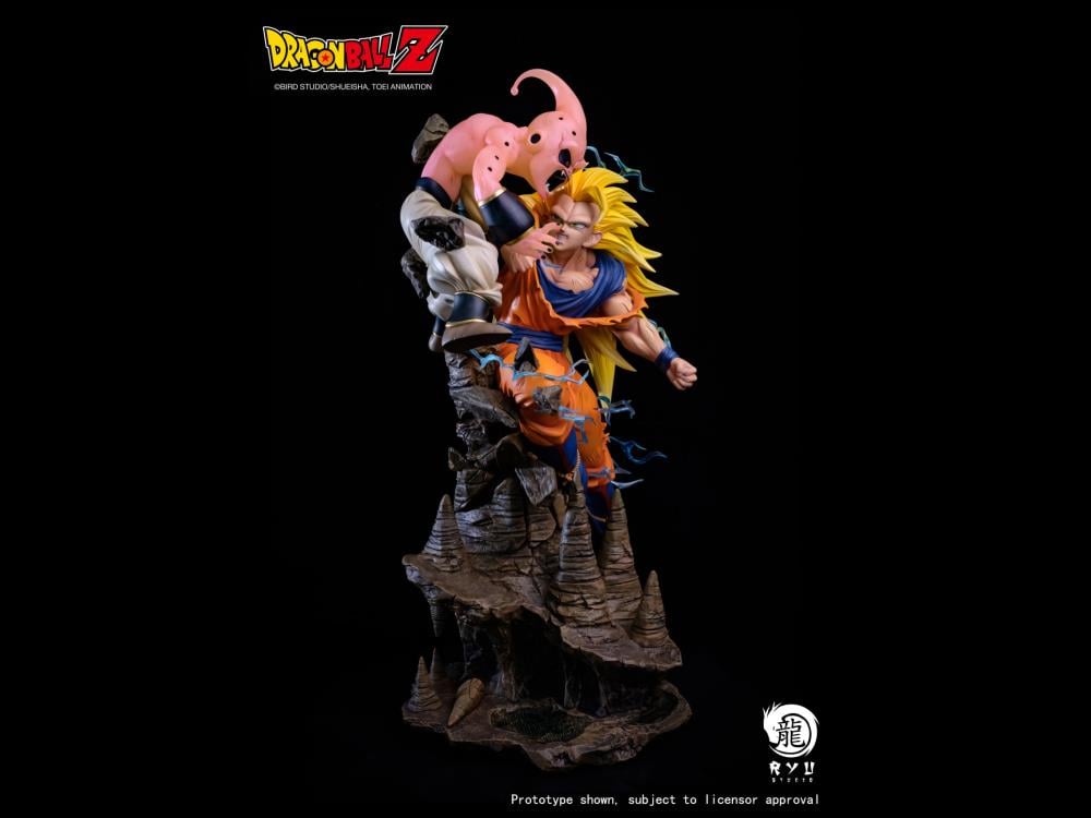Dragon Ball Z Kid Buu vs. Super Saiyan 3 Goku 1/6 Scale Limited Edition Statue Gallery Image 3