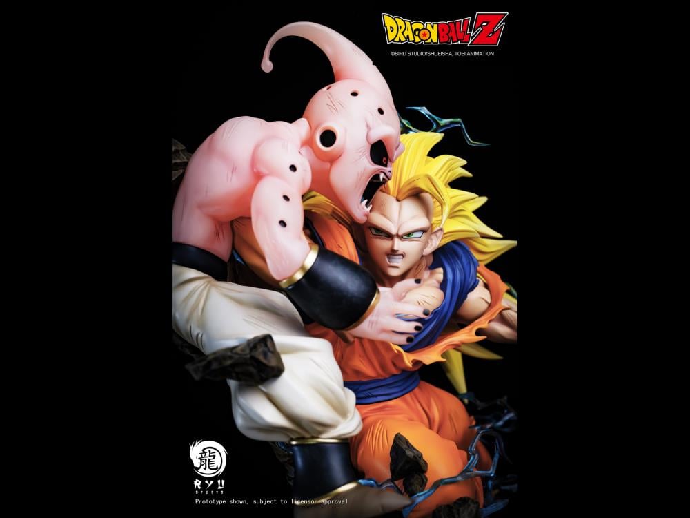 Dragon Ball Z Kid Buu vs. Super Saiyan 3 Goku 1/6 Scale Limited Edition Statue Gallery Image 9
