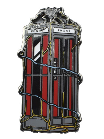 Bill and Ted's Excellent Adventure Phone Booth Lapel Pin Gallery Image 2