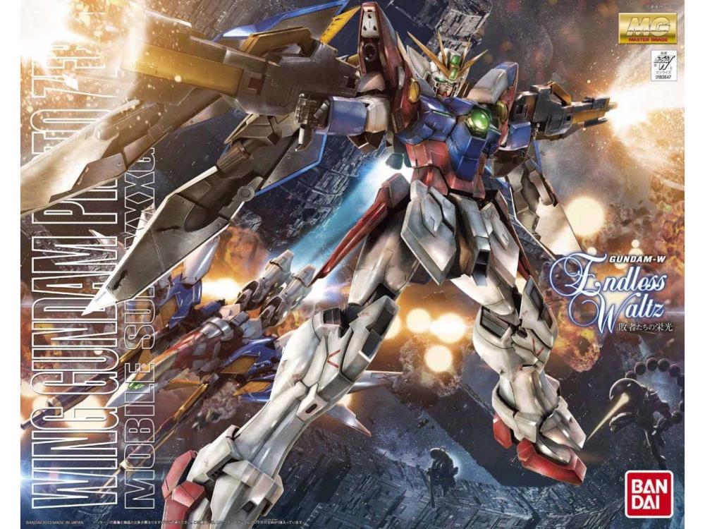 Gundam Wing: Endless Waltz MG Wing Gundam Proto Zero EW (Endless Waltz) 1/100 Scale Model Kit Gallery Image 6