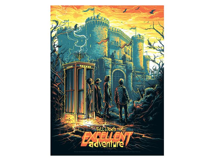 Bill and Ted's Excellent Adventure (Variant Edition) Silkscreen Art Print Gallery Image 1
