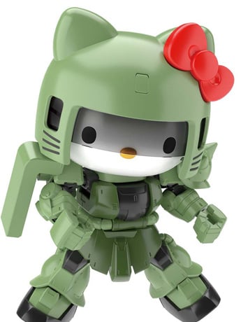 Hello Kitty x SD Gundam Cross Silhouette Zaku II Model Kit