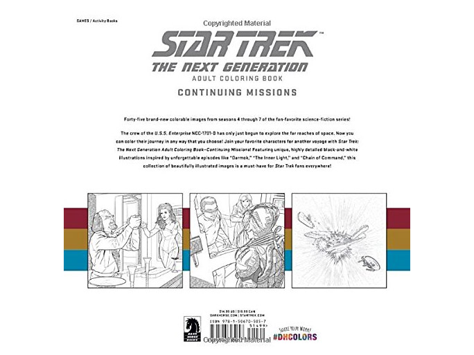 Star Trek: The Next Generation Continuing Missions Adult Coloring Book Gallery Image 3
