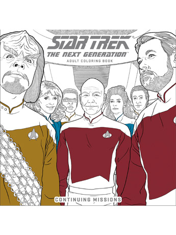 Star Trek: The Next Generation Continuing Missions Adult Coloring Book Gallery Image 2