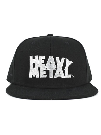 Metal Singer Hat Heavy Metal Logo (Black) Snapback Hat