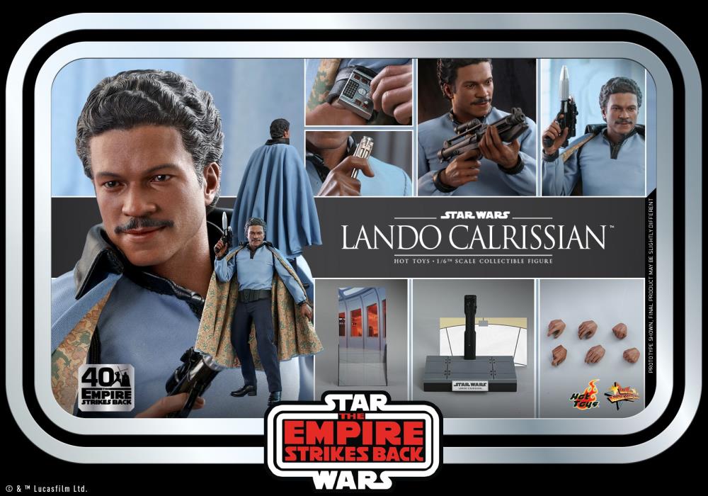 Star Wars: The Empire Strikes Back 40th Anniversary MMS588 Lando Calrissian 1/6th Scale Collectible Figure Gallery Image 16