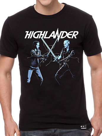 Highlander Duel (Black) T-Shirt Gallery Image 2
