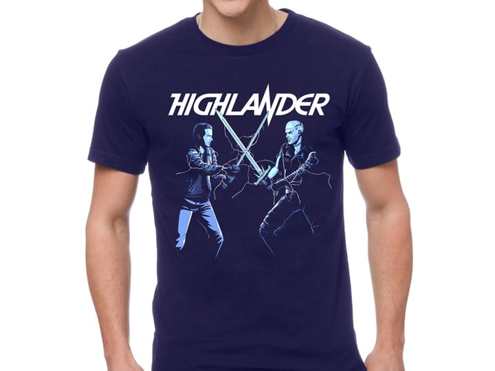Highlander Duel (Blue) T-Shirt Gallery Image 1