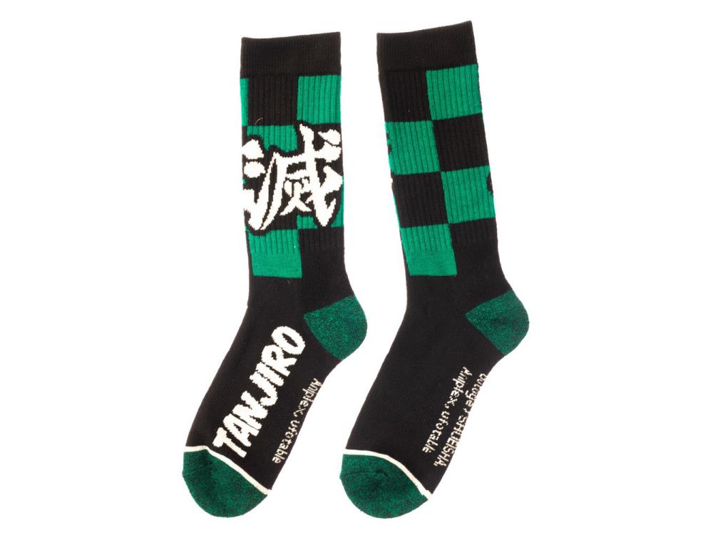 Demon Slayer: Kimetsu no Yaiba Tanjiro Crew Socks Gallery Image 3