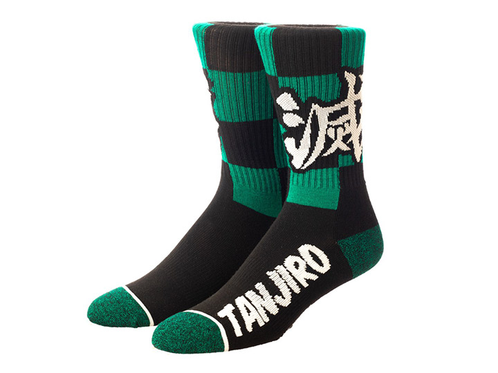 Demon Slayer: Kimetsu no Yaiba Tanjiro Crew Socks Gallery Image 1