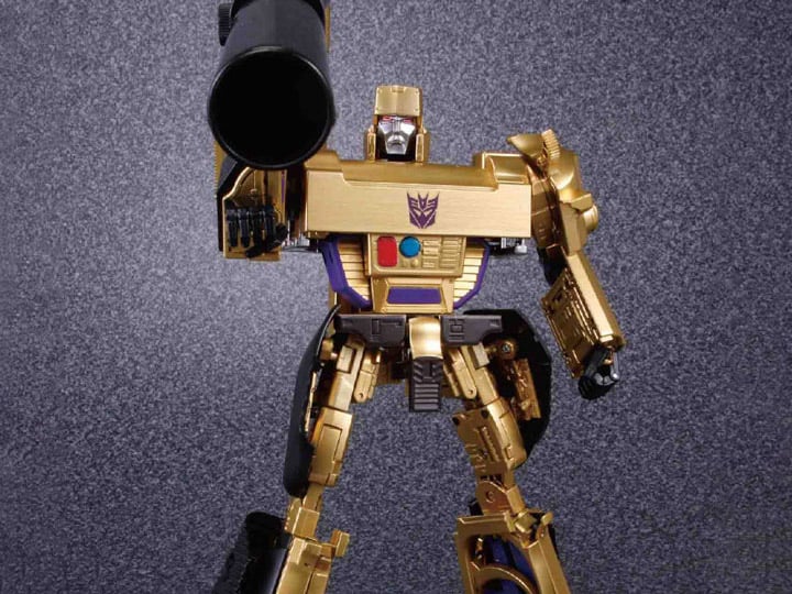 Transformers Masterpiece MP-05G Megatron (Gold Version 30th Anniversary Exclusive With Reflector) Gallery Image 1