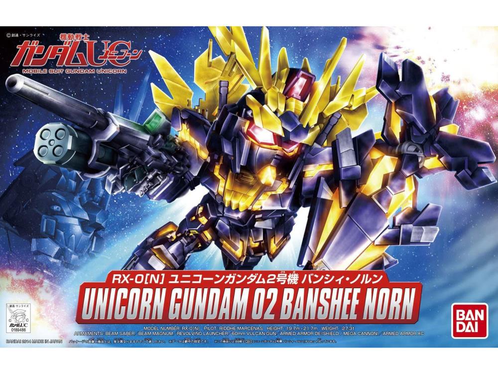 Mobile Suit Gundam Unicorn BB Senshi #391 Unicorn Gundam 02 Banshee Norn Model Kit Gallery Image 4