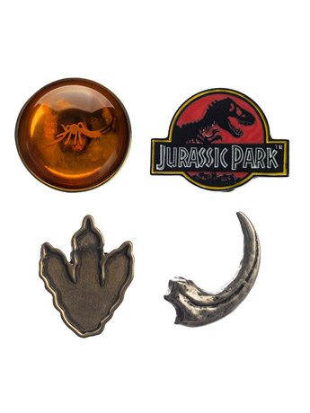Jurassic Park Lapel Pins 4-Pack Gallery Image 2