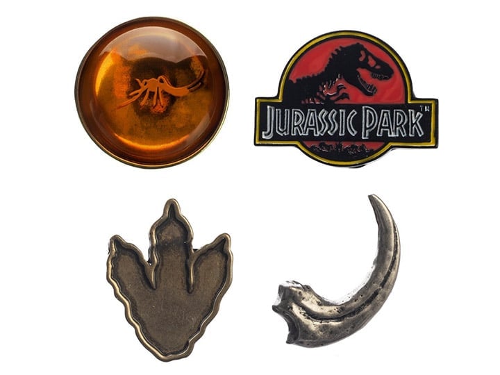 Jurassic Park Lapel Pins 4-Pack Gallery Image 1