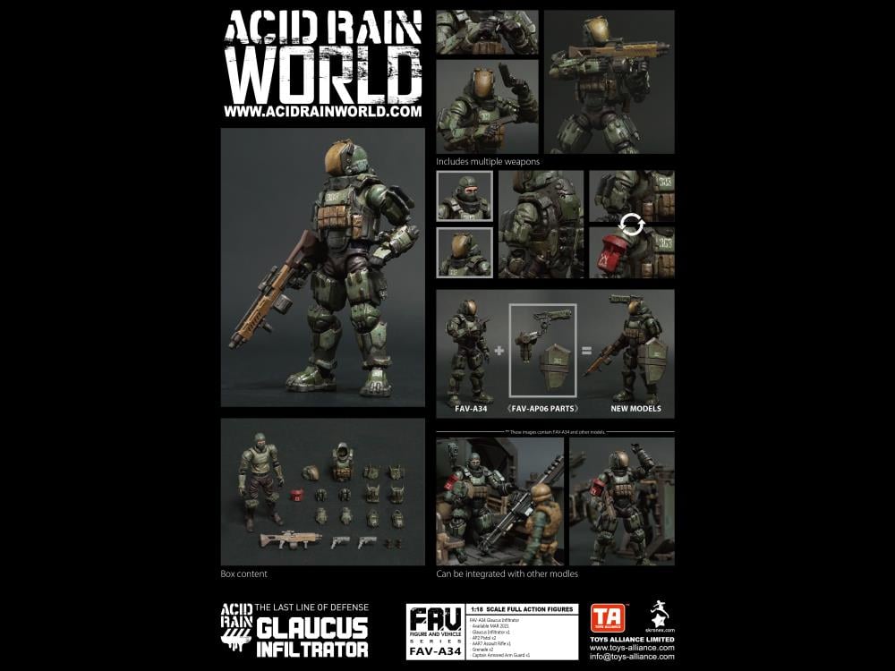 Acid Rain FAV-A34 Glaucus Infiltrator Action Figure Gallery Image 11