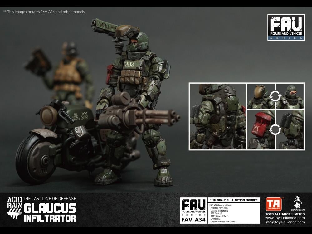 Acid Rain FAV-A34 Glaucus Infiltrator Action Figure Gallery Image 10