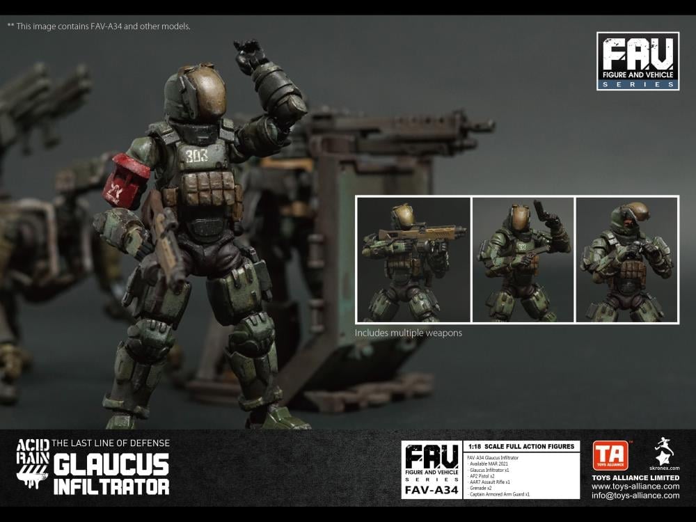 Acid Rain FAV-A34 Glaucus Infiltrator Action Figure Gallery Image 8