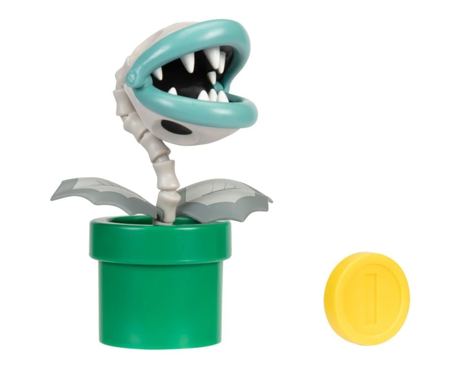 World of Nintendo Bone Piranha Plant 4-Inch Scale Figure Gallery Image 3