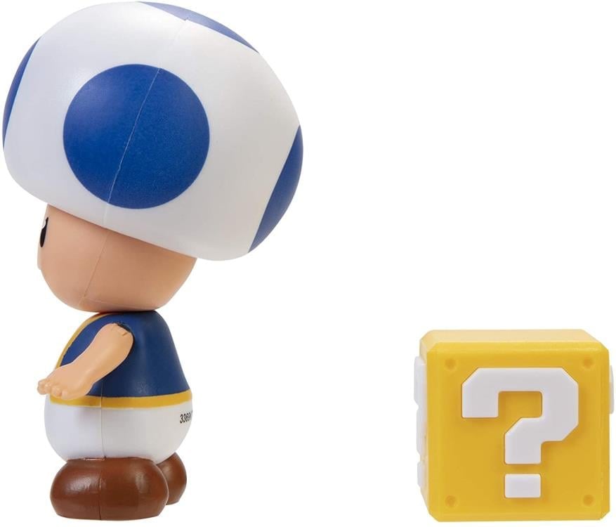 World of Nintendo 4" Toad (Blue) Figure Gallery Image 4