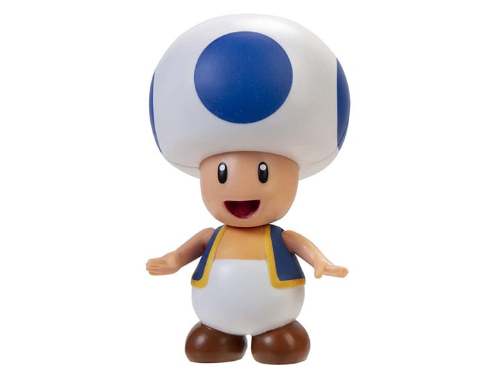 World of Nintendo 4" Toad (Blue) Figure Gallery Image 1