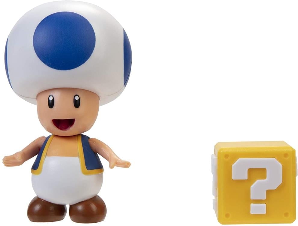 World of Nintendo 4" Toad (Blue) Figure Gallery Image 3