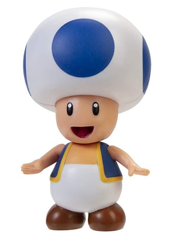 World of Nintendo 4" Toad (Blue) Figure Gallery Image 2