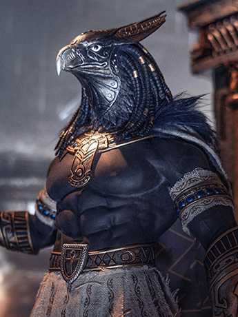 Horus Guardian of the Pharaoh (Silver) 1/6 Scale Figure Gallery Image 2