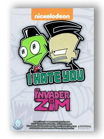 Invader Zim I Hate You Enamel Pin Gallery Image 2