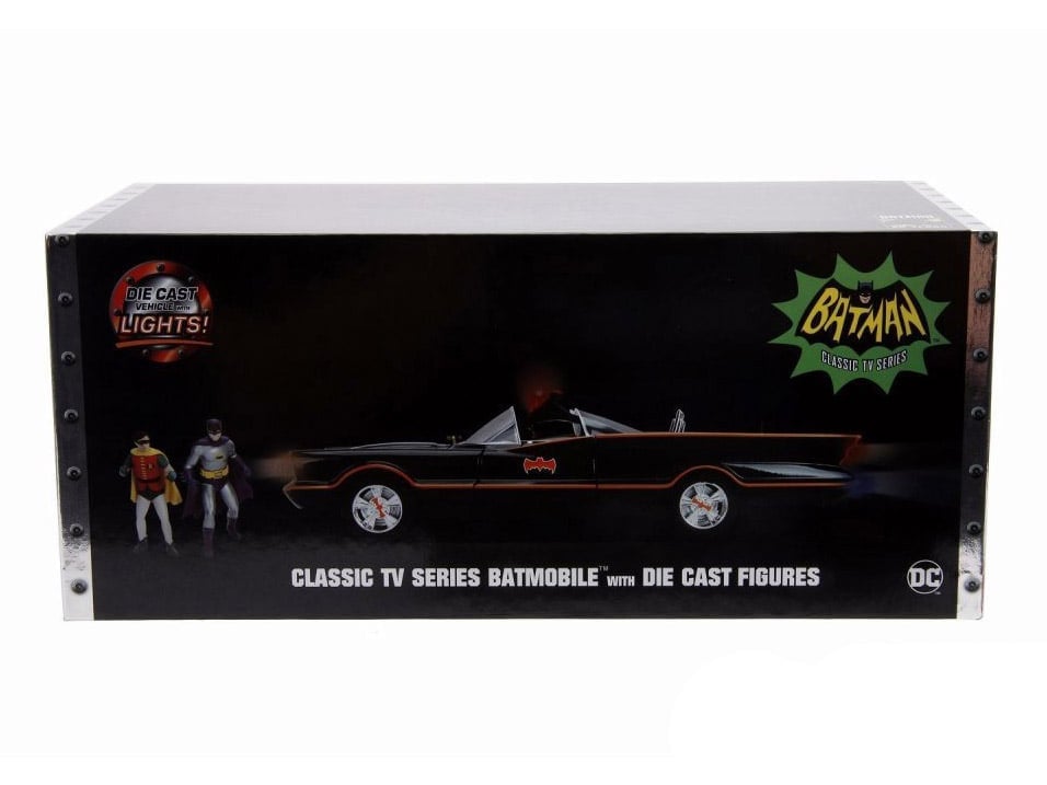 Batman Classic TV Series Metals Die Cast 1/18 Scale Batmobile with Batman & Robin Gallery Image 11