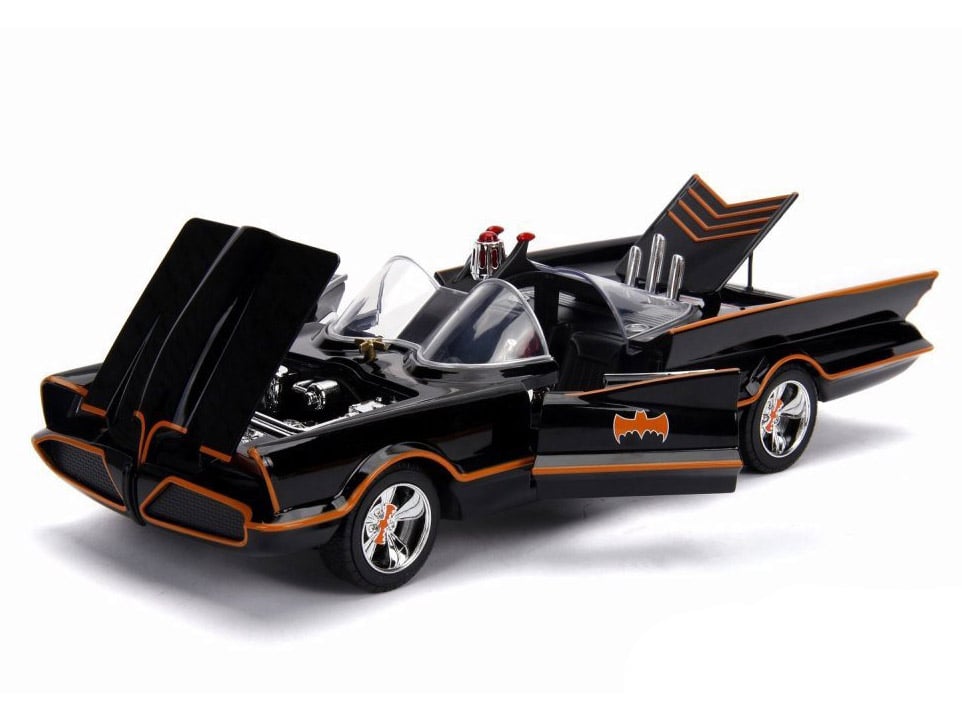 Batman Classic TV Series Metals Die Cast 1/18 Scale Batmobile with Batman & Robin Gallery Image 8