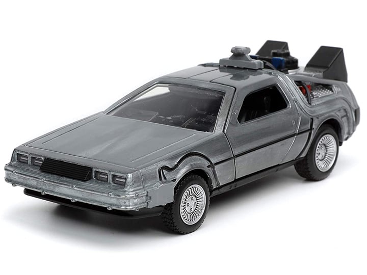 Back to the Future Hollywood Rides 1/32 Scale Die-Cast DeLorean Time Machine Gallery Image 1